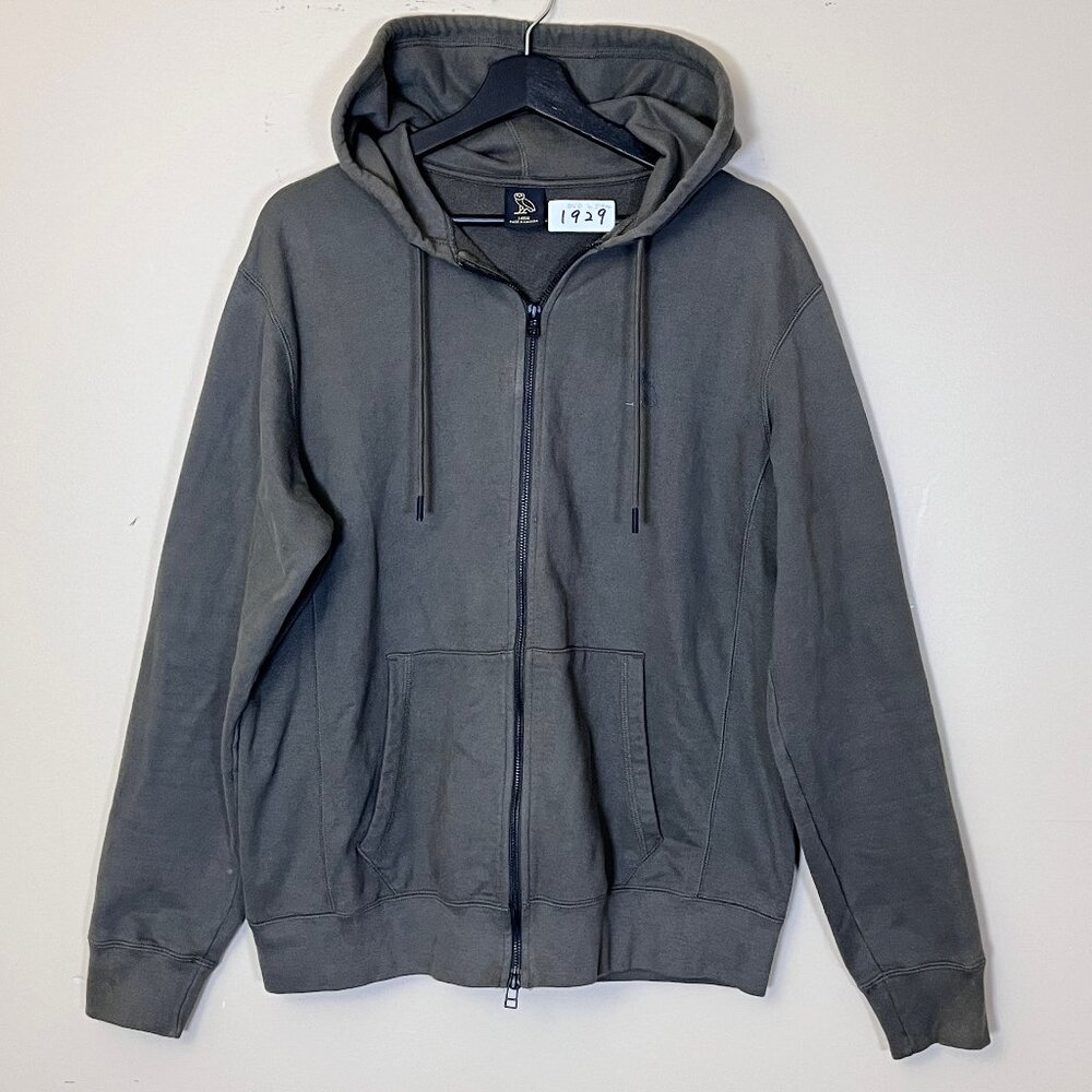 OVO October's Very Own Full Zip Hoodie - Men's Size L - Green
